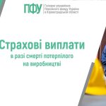 Напис «Страхові виплати в разі смерті потерпілого на виробництві» від Пенсійного фонду України